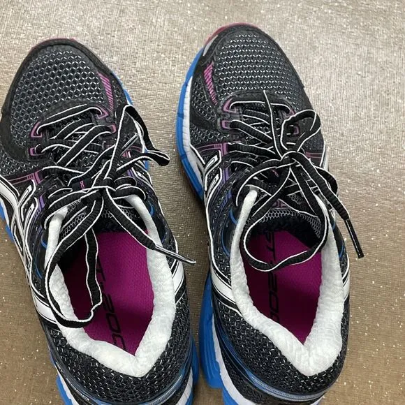 ASICS GT-2000 Black Turquoise Pink T2K7N Running Shoes Women’s Size 5