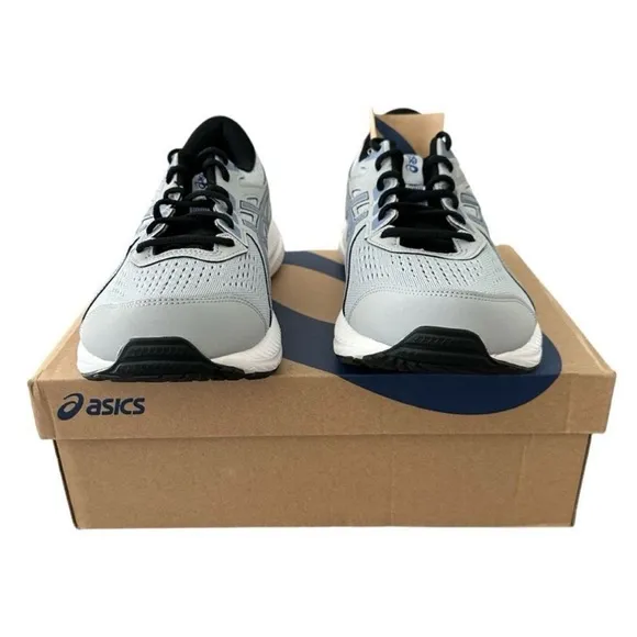Asics Men’s Gel-Contend 8 Piedmont Grey Asics Blue Running Shoe 9.5 Extra Wide