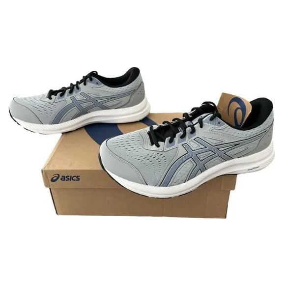 Asics Men’s Gel-Contend 8 Piedmont Grey Asics Blue Running Shoe 9.5 Extra Wide