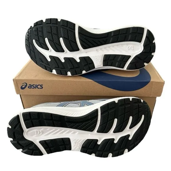 Asics Men’s Gel-Contend 8 Piedmont Grey Asics Blue Running Shoe 9.5 Extra Wide