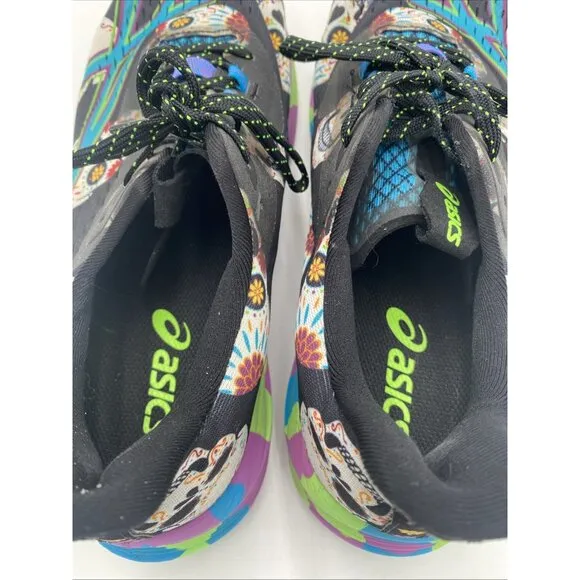 Asics Mens Noosa TRI 15 Day Of The Dead Running Shoes Skulls 1011B811 Size 10.5