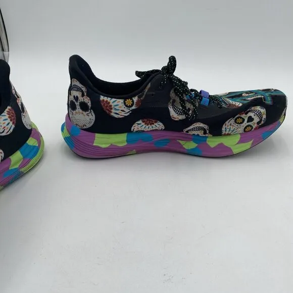 Asics Mens Noosa TRI 15 Day Of The Dead Running Shoes Skulls 1011B811 Size 10.5