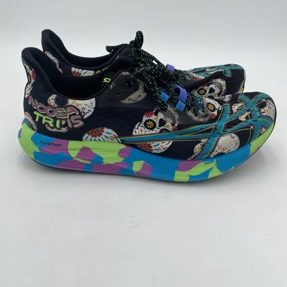 Asics Mens Noosa TRI 15 Day Of The Dead Running Shoes Skulls 1011B811 Size 10.5