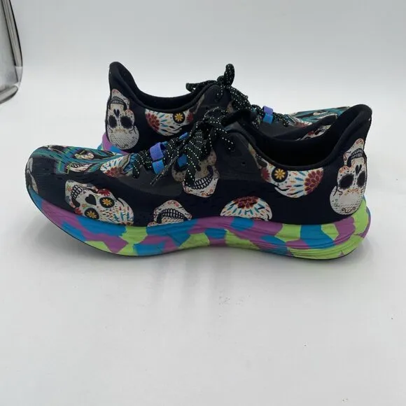 Asics Mens Noosa TRI 15 Day Of The Dead Running Shoes Skulls 1011B811 Size 10.5