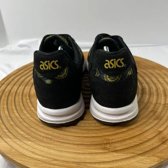 ASICS TIGER women’s GEL SAGA Black/ Gold Fusion Samurai Style Sneakers Size 6.5