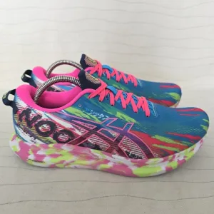 ASICS Womens Noosa Tri 13 Blue Pink Multicolor Running Shoes Sneakers Size 9.5