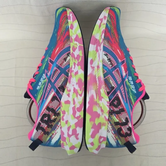 ASICS Womens Noosa Tri 13 Blue Pink Multicolor Running Shoes Sneakers Size 9.5