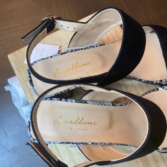 🆕Avellini Vero Cuoio snakeskin sandals made Italy