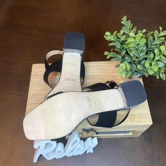 🆕Avellini Vero Cuoio snakeskin sandals made Italy