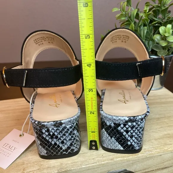 🆕Avellini Vero Cuoio snakeskin sandals made Italy