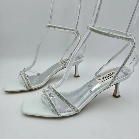 Badgley Mischka Ultra Kitten Heels, Soft Blue Radiance, Women's 6.5