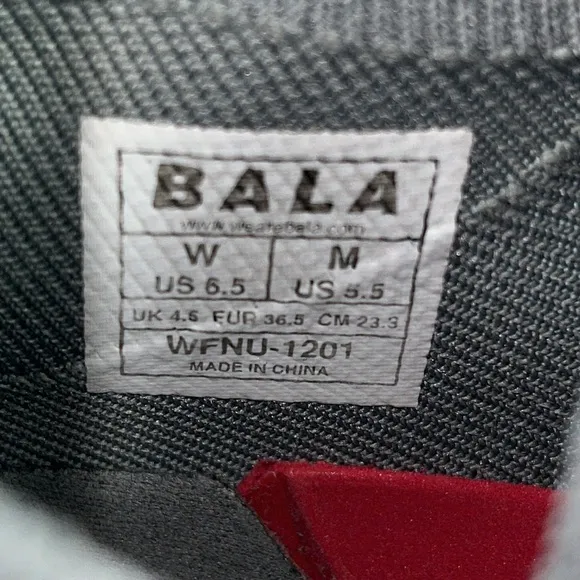 BALA Twelves Flow Gray Unisex Sneakers.