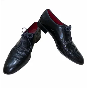 Bally Black Oxford Leather Dress Shoes sz 8.5