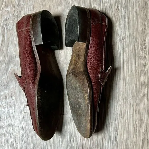 Bally Tassel Brown Slip On Loafer Dress Shoes  Size 11 Narrow Quiet luxury