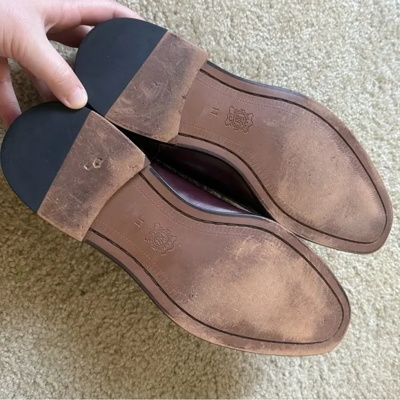 Banana Republic Italian Leather Single Monk Strap Dress Shoes.