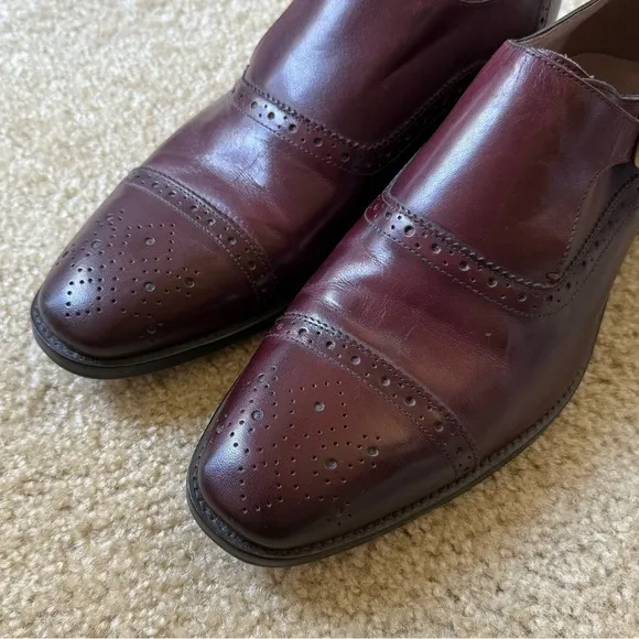 Banana Republic Italian Leather Single Monk Strap Dress Shoes.
