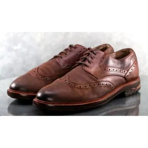 Banana Republic Men's Wingtip Brogue Dress Shoes Size 9 Leather Brown