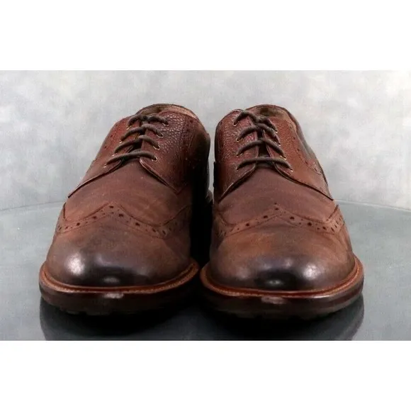 Banana Republic Men's Wingtip Brogue Dress Shoes Size 9 Leather Brown