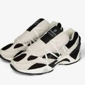 Bape Black X Reebok Aztreck Black and White Sneakers