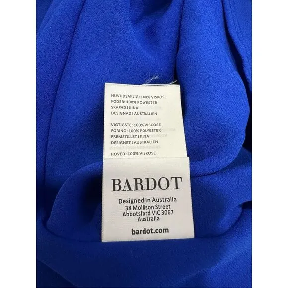 Bardot Reese Midi Dress in Cobalt Size S $224