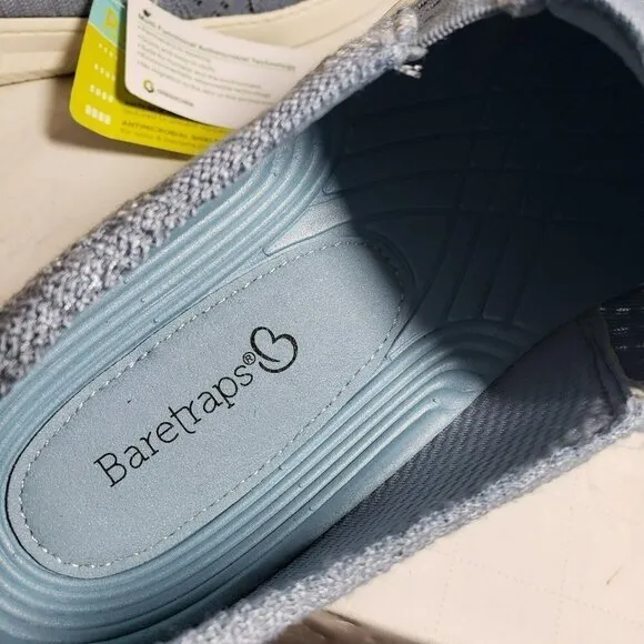 Baretraps Yadier Blue Slip On Flat Closed Round Toe Sneakers Sz 8.5