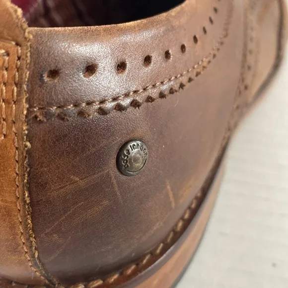 Base London Leather Oxfords Brown Size EU 42 US Size 9 Motif Dress Shoes