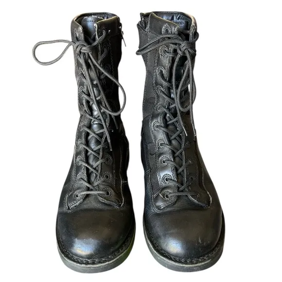 Bates Durashocks 8” Lace To-Toe Side Zip Tactical Boot Black E03140 Size 9 EUC