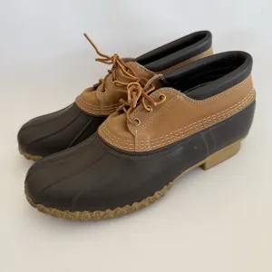 Bean Boots By L.L. Bean Mens 11 M Multicolored Leather Rubber Duck Boots Lace Up