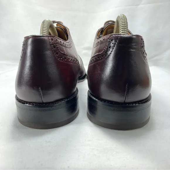 Beckett Simonon Men's Durant Cap Toe Lace Up Oxford Oak Brown Dress Shoes Sz 11