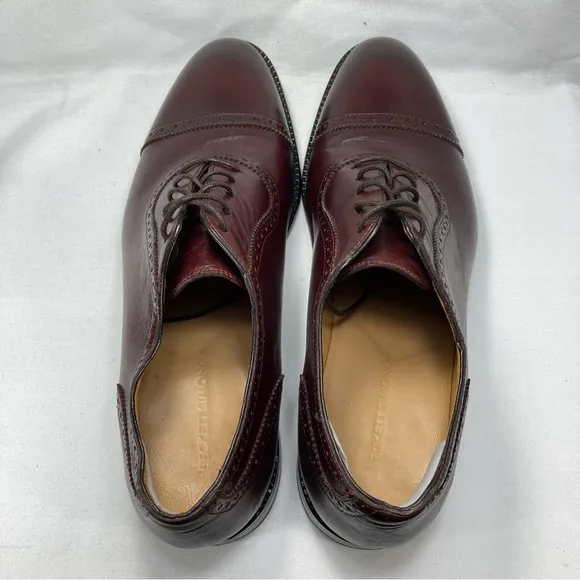 Beckett Simonon Men's Durant Cap Toe Lace Up Oxford Oak Brown Dress Shoes Sz 11