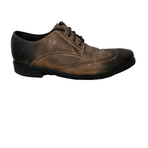 Bed Stu Distressed Brown Leather Oxford Dress Shoes 9.5