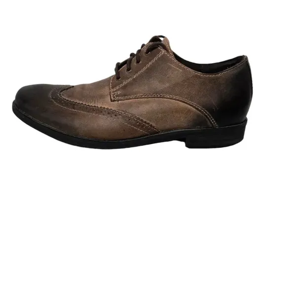 Bed Stu Distressed Brown Leather Oxford Dress Shoes 9.5
