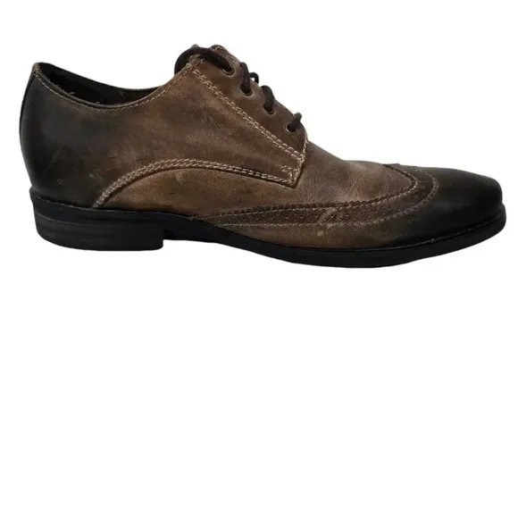Bed Stu Distressed Brown Leather Oxford Dress Shoes 9.5