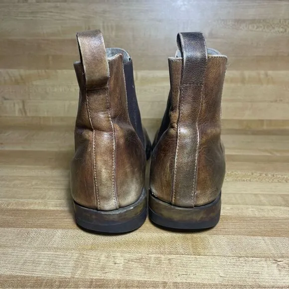Bed Stu Mens Chelsea Boots Shoes Size 12 Brown Leather Pull On Ankle Casual