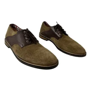 Ben Sherman 12 British Brown Leather Lace Up Suede Oxford Dress Shoes