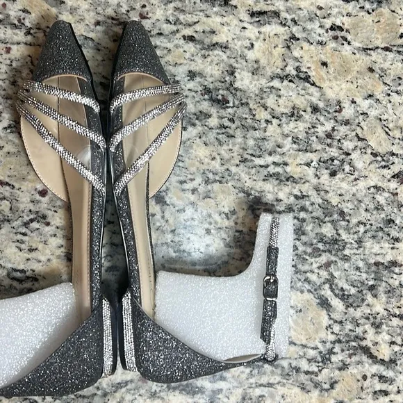 Betsey Johnson Rhinestone Glitter Flats