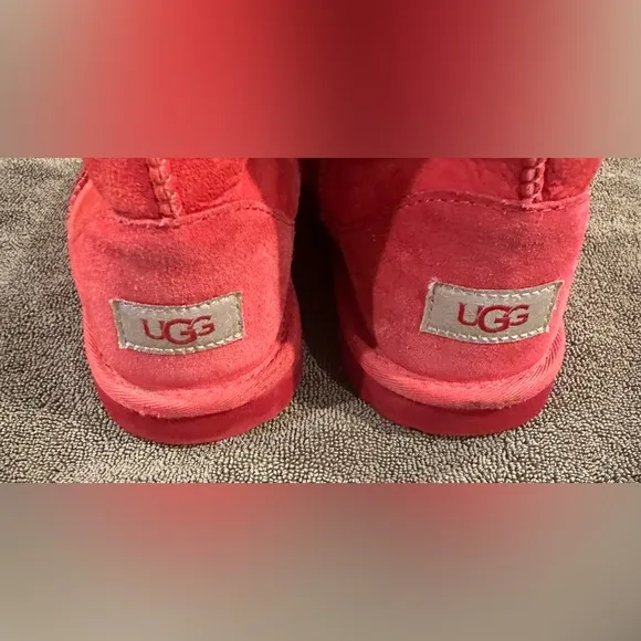 Big kids size 5 red ugg boots