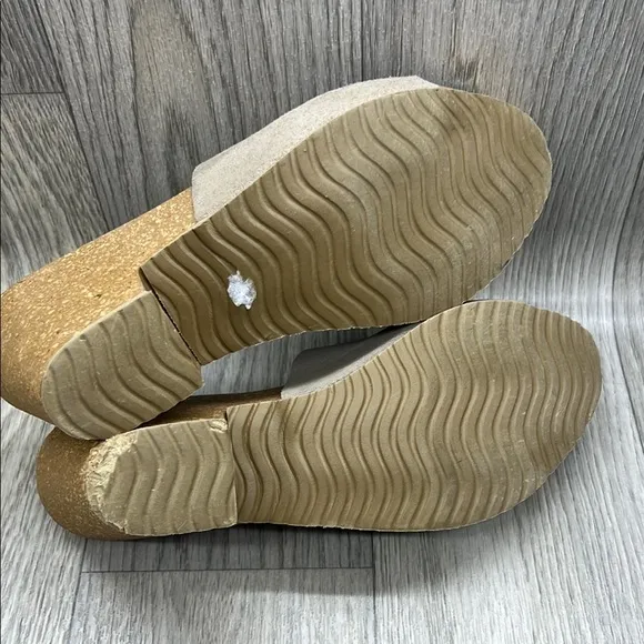 BioNatura Wedge Sandals Tan Slip On Preppy Comfort