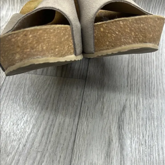 BioNatura Wedge Sandals Tan Slip On Preppy Comfort