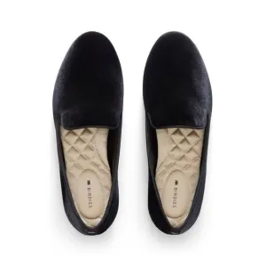 Birdies Black Velvet Sterling Women's Slip on. Size 9