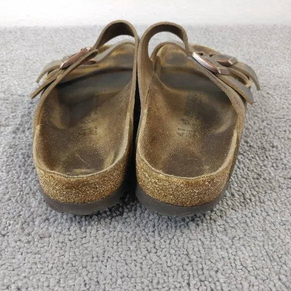 Birkenstock Arizona Habana Dark Brown Oiled Leather Sandals Mens Size 41 EU Shoe