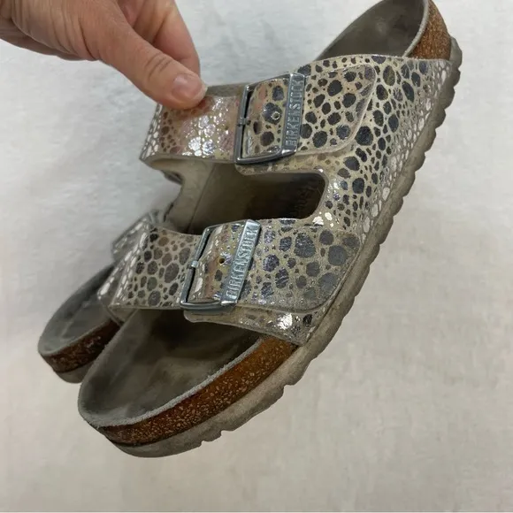 Birkenstock Arizona Metallic Spotted Stones