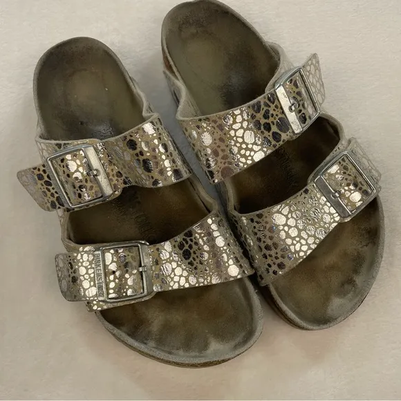 Birkenstock Arizona Metallic Spotted Stones