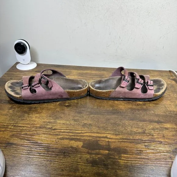 Birkenstock Arizona Pink Purple Shoes Sandals Women's‎ Size 7