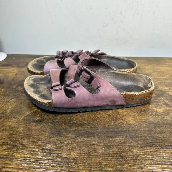 Birkenstock Arizona Pink Purple Shoes Sandals Women's‎ Size 7