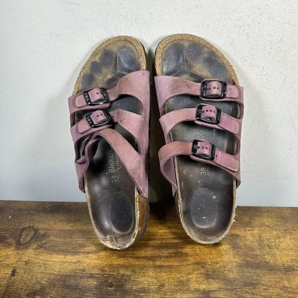 Birkenstock Arizona Pink Purple Shoes Sandals Women's‎ Size 7