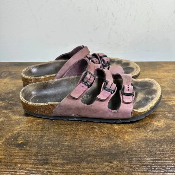 Birkenstock Arizona Pink Purple Shoes Sandals Women's‎ Size 7