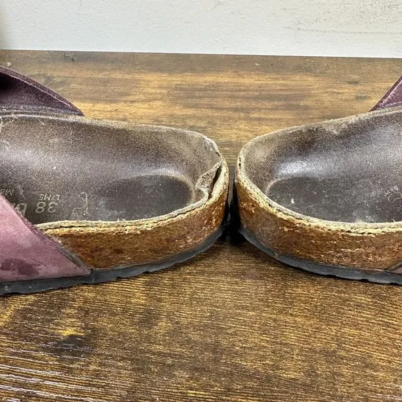 Birkenstock Arizona Pink Purple Shoes Sandals Women's‎ Size 7