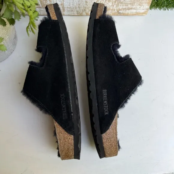 BIRKENSTOCK Arizona shearling fur black EU 38 US 7 - 7.5 Women