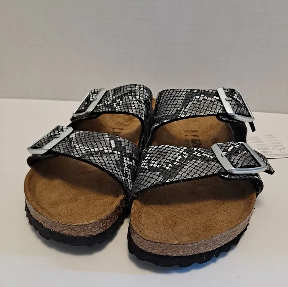 Birkenstock Arizona Snakeskin Pattern Sandals Size EU 38
